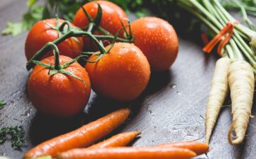 Spread of tomatoes, carrots and parsnips