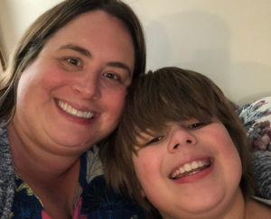 OAC member Liz Paul and her son: childhood obesity awareness month