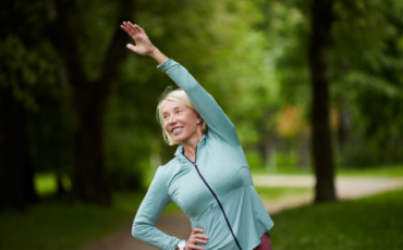 Woman exercise in park