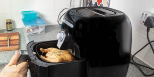 Cooking appliances such as air fryers, shown here, make great wellness gifts.